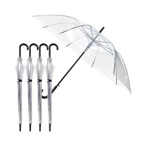 투명 비닐 우산 x 5개 / 편의점 어린이 일회용 휴대용 안전 우산