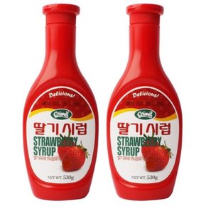 서강 딸기 시럽 530g 2개세트 상품