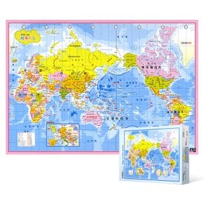 500피스 직소퍼즐 - 머리에 쏙쏙 세계 지도 (한글판)