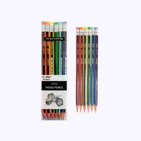 투코비 코마 삼각 지우개 연필 SG-208 12개입 HB