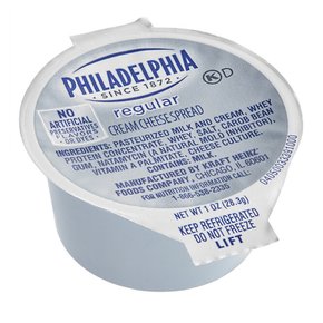 [해외직구]필라델피아 오리지널 크림치즈 스프레드컵 28g 100팩 Philadelphia Original Cream Cheese Spread Portion Cup 1oz