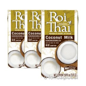 로이타이 코코넛 밀크 태국 베트남 음료 주스 1L 3팩