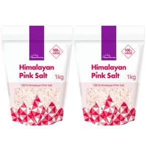 히말라야 핑크솔트 굵은소금 2 kg(1 kg x 2봉)