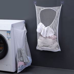걸이형 세탁 빨래 수거 보관망 X ( 3매입 )