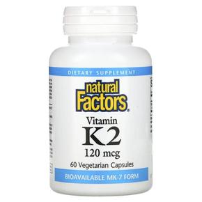 미국직구 Natural Factors 내추럴팩터스 비타민K2 120mcg 60캡슐