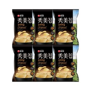 농심 수미칩 55g x 6봉 생감자 봉지과자