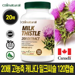 20배 농축 밀크씨슬 120캡슐 4개월 캐나다 생산  본사직발송 캐나다 식약청 GMP/NPN인증