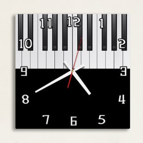 ih656-피아노건반 인테리어벽시계