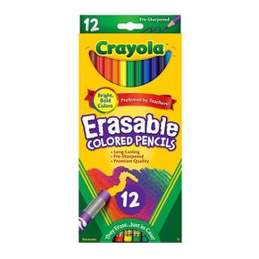 크레욜라 지우개로 지워지는색연필 유아 색연필 12색