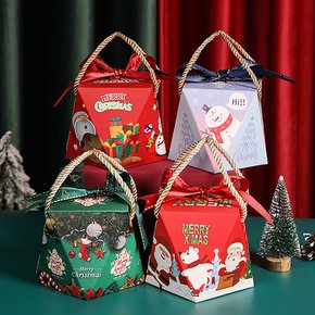 크리스마스 선물 포장 상자 교회 간식 봉투 답례품 구디백 리본 종이 박스 생일 포장박스