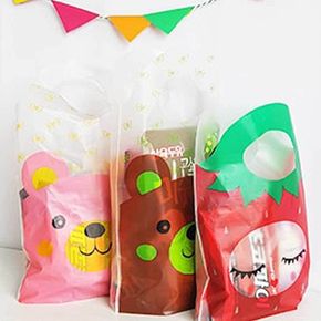 어린이집 생일 파티 선물 포장 손잡이 미니 비닐팩