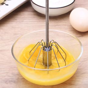 홈카페 반자동 회전식 계란 우유 거품기 휘핑기