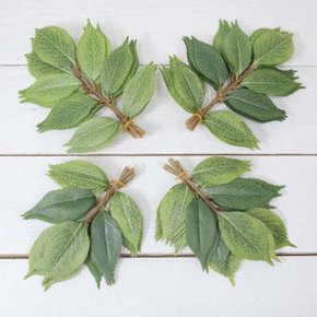 느티나무 나뭇잎 잎사귀 24개 1봉지 인조 마운틴잎 조화잎 낱개 인테리어조화