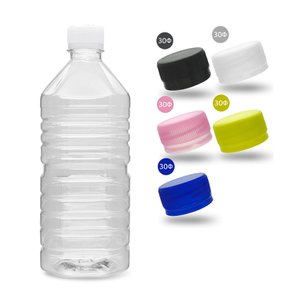 생수 공병 사각 1000ml (기본캡-2개입) 음료 페트병 투명 플라스틱 용기