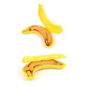 바나나 실용적인 주방용품 케이스 2개 휴대 가방보관 외출 단단한 PP재질
