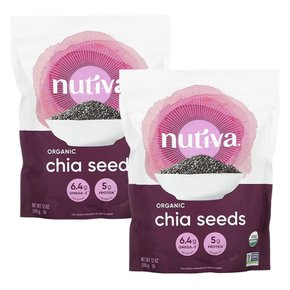 Nutiva 유기농 치아씨드 340g 2개