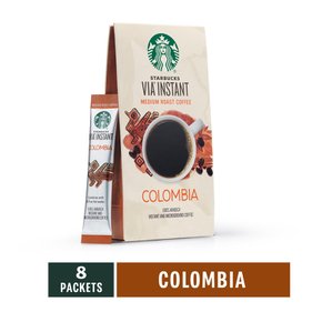 [해외직구] 스타벅스  VIA  콜롬비아  인스턴트  커피  개입  미디엄  로스트  100  아라비카  8  캡슐