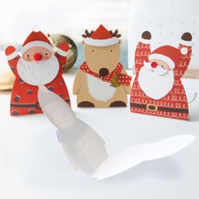 크리스마스 모양 미니카드 세트 12종 set (FS512)