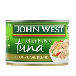 존웨스트 올리브오일 청크스타일 참치 통조림 Olive Oil Blend Tuna Core 425g 2개
