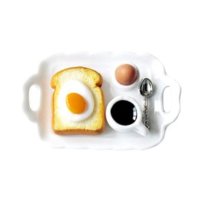 moin moin 16  2304mini13 미니어처 스케일 클래식 모닝 세트 계란 구이 토스트 삶은 달걀