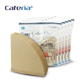 Caferia  커피여과지 V2(500매)-CF2 [커피필터/거름종이/핸드드립/드립용품/커피용품]