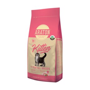 아라톤 키튼 고양이사료 15kg / 기호성좋은 아기고양이 턱드름 연어 면역 장건강 어린고양이