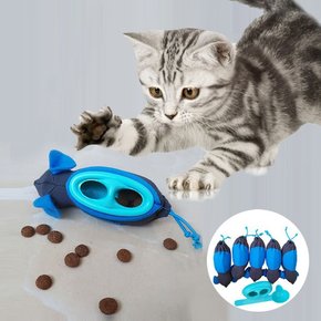 고양이 샤냥 놀이 간식 먹이 퍼즐 쥐 인형 장난감 5p
