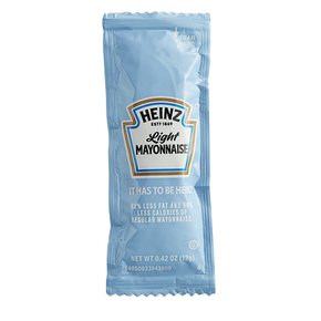 [해외직구]하인즈 라이트 마요네즈 포켓 12g 200팩 Heinz Light Mayonnaise Portion Packets 0.42oz