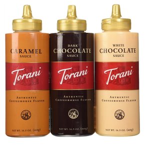 [해외직구]토라니 카라멜 초콜릿 화이트초콜릿 소스 각468g/ Torani Caramel Chocolate White Chocolate Sauces 16.5oz