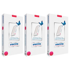 벤타 LP60 LPH60 공기청정기 필터 3개 Venta 2220100 VENTAcel Filter White