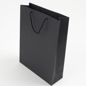 블랙 무지 세로 직사각쇼핑백 종이가방 대 (W99EC72)