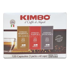 킴보 베스트셀러 커피캡슐 120개입 에스프레소 머신 선물 호환 코스트코
