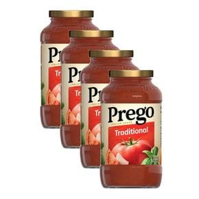 [해외직구] Prego 프레고 트레디셔널 스파게티 토마토 소스 680g 4팩