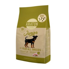 아라톤 유럽청정영양식 기호성좋은 강아지사료 닭고기 주니어 아기강아지사료 3kg