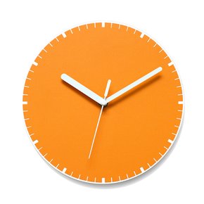 이니셜무료 인테리어시계 미니멀라인 오렌지