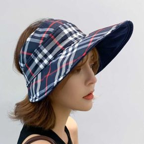 햇빛 여행룩 가리개 휴양지룩 기능성 선캡 여자 모자