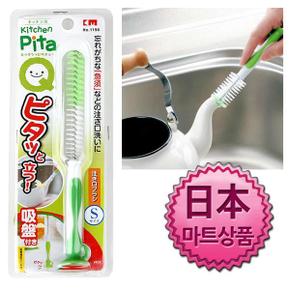 청소용품 방향제 일본마트상품 흡착판 부착 막대브러쉬 소형 X ( 3매입 )