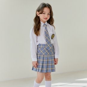 젠다 여아 정장 (셔츠+치마) (5-13호) 아동 교복 체크 아이돌 커버 의상 댄스 단복 스쿨룩