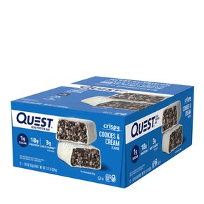 Quest®퀘스트® 히어로 프로틴 바 - 쿠키 앤 크림 (12바)