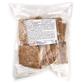 선진FS 네모 한돈 떡갈비 1.2kg(60g x 20개) 샌드위치,햄버거