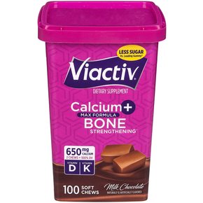 viableViactiv  칼슘  플러스  뼈  강화  밀크  초콜릿  100  소프트  츄