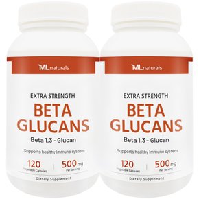 [해외직구] 마이라이프 내추럴스 베타 글루칸 Beta Glucans 120베지캡슐 2병
