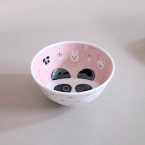 나고미도자기 캐릭터 핑크팬더 공기 밥그릇 일본 도자기 식기