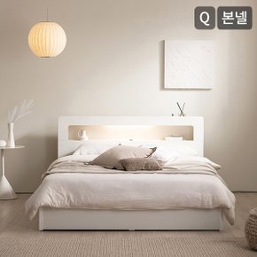 [비밀특가]SAMICK엔느 LED 평상형 침대(파워 본넬스프링 매트리스-퀸)