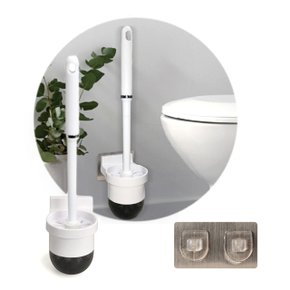 벽걸이용 변기솔 세트/변기청소 변기크리너 욕실