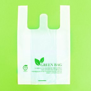 이지포장 친환경 생분해 비닐쇼핑백 특대 37x60+8 100매