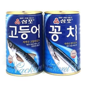 [OF4M134S]쿨샵 즉석식품 삼포 고등어꽁치캔 생선 통조림