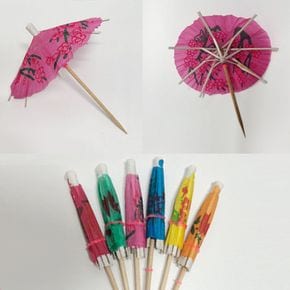 (40p) 과일 꼬지 꽂이 데코 칵테일 장식 우산