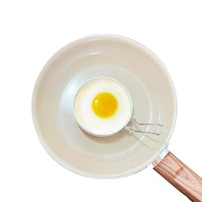 아트박스/에바 하얀 원형 모양틀 스텐 달걀 후라이 토스트 계란틀