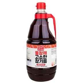 [정기배송가능][경상북도] 우영식품 통참깨 고소한 참기름 1.8L (통참깨 100%) 업소용 대용량